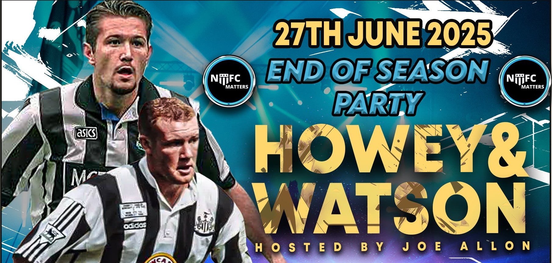 An evening with Howey and Watson at Tyneside Irish Centre on Jun 27 2025