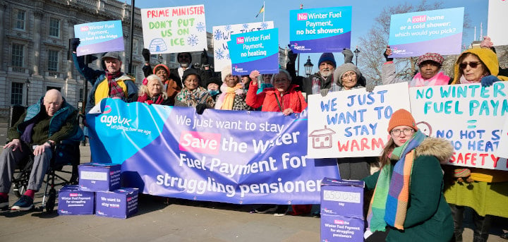 Winter fuel allowance cuts petition presentation