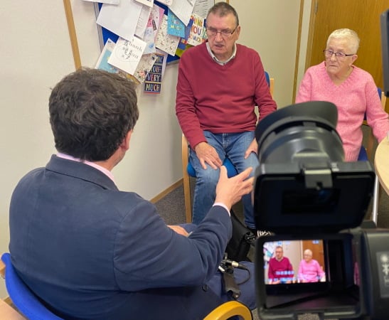 Eddie and Maggie interviewd by Luke Walton