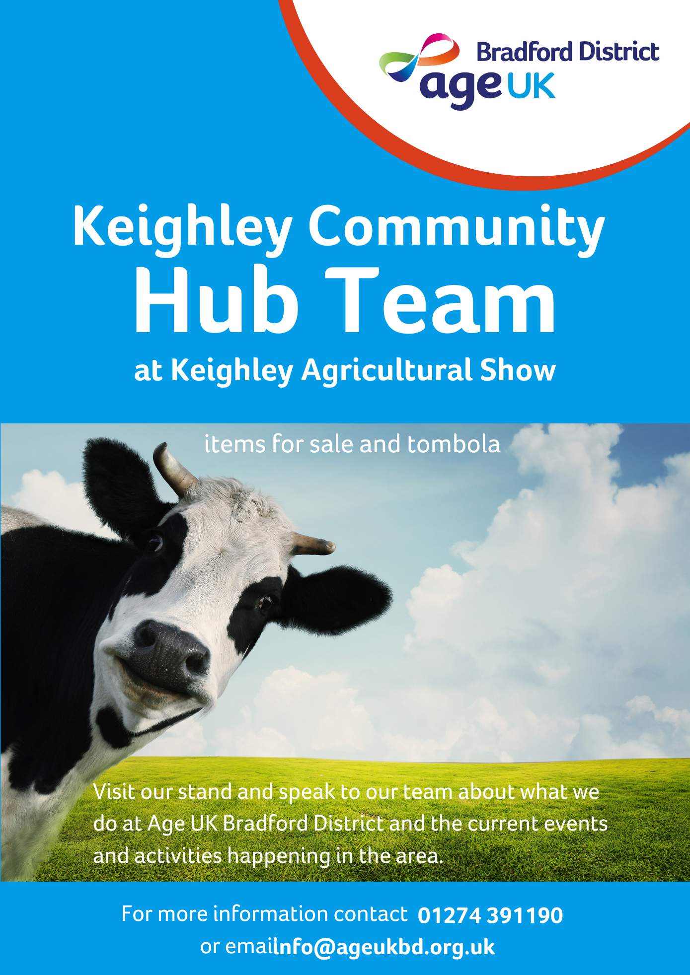 Age UK Bradford District Keighley Agricultural show poster