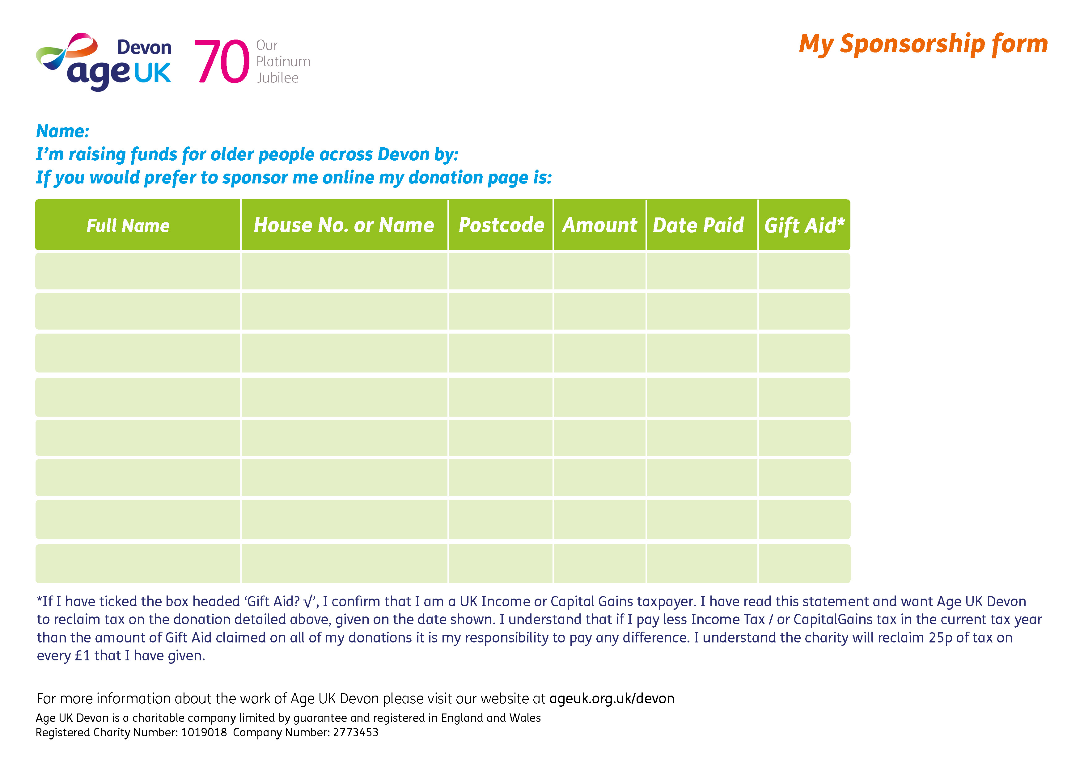 Age Uk Devon Other Fundraising Ideas