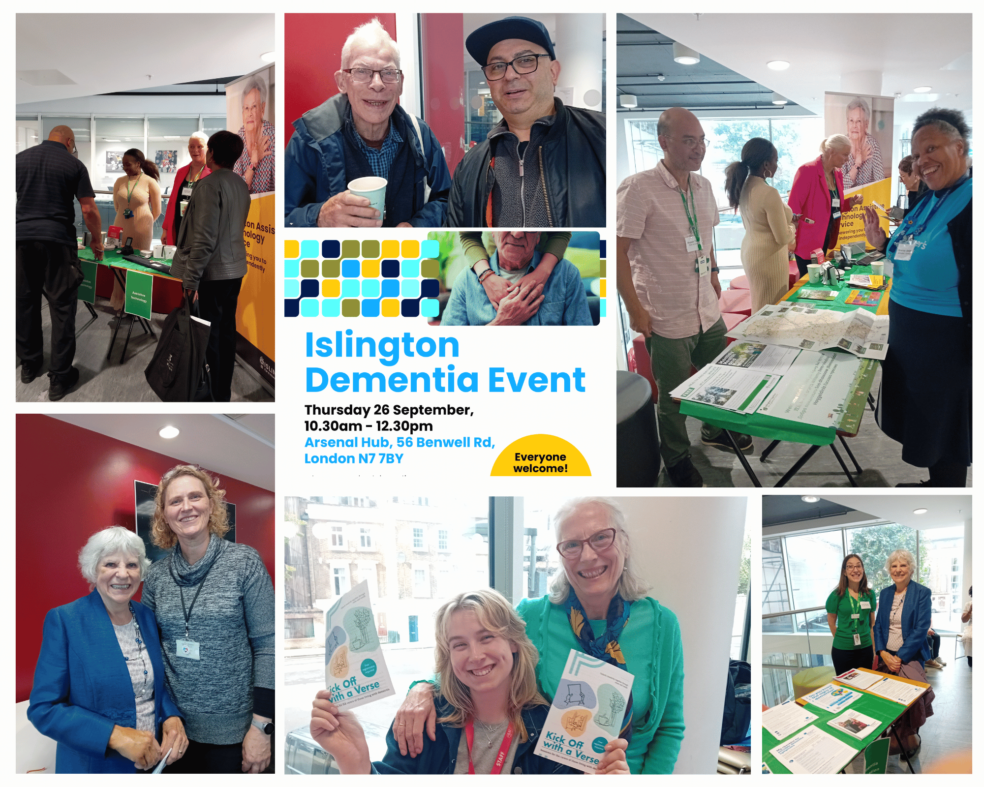 Dementia Information Event, photos of residents, stallholders at event