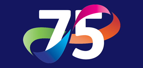 Age UK Shropshire Telford & Wrekin's 75th anniversary logo