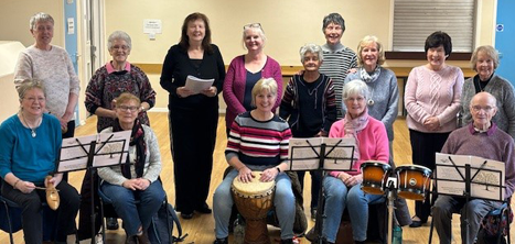 Age UK Shropshire Telford & Wrekin's Acorn Singers choir for singers aged 50+.