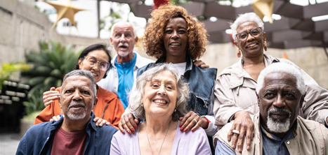 A group of older people