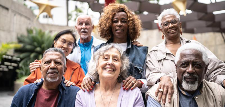 A group of older people