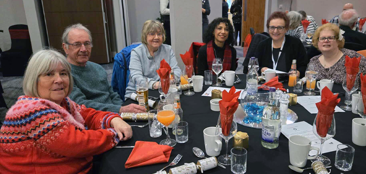 Age UK Shropshire Telford & Wrekin volunteers at our annual Christmas lunch celebration