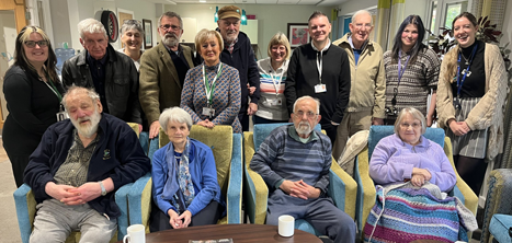 Members of our Withywood dementia respite group with staff and volunteers