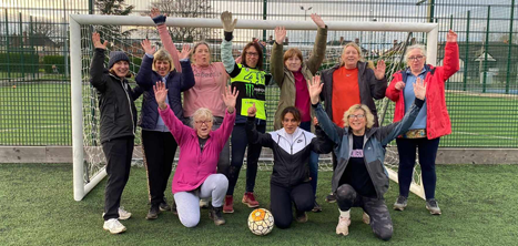 Age UK Shropshire Telford & Wrekin’s Women’s Walking Football Team