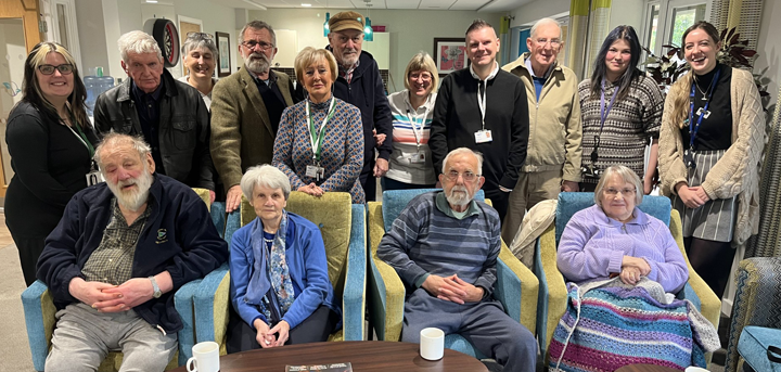 Members of our Withywood dementia respite group with staff and volunteers