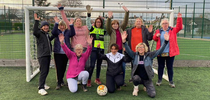 Age UK Shropshire Telford & Wrekin’s Women’s Walking Football Team