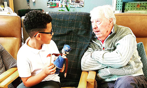 Intergenerational puppetry